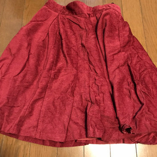 スカート M 赤 花柄 二枚セット