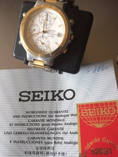 【時計売ります】　メンズ　SEIKO　7T42-7A00 SQ100 マルチドライブ 100m防水