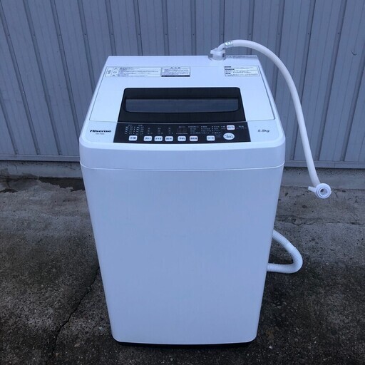 【Hisense】 ハイセンス 全自動洗濯機 風乾燥 HW-T55A 5.5kg 2017年