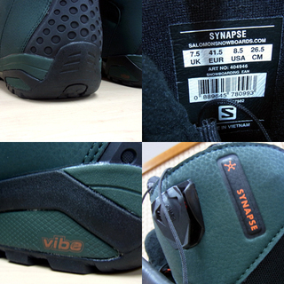  未使用 サロモン シナプス スノーボードブーツ 404946 ダークグリーン メンズ 18-19 26.5cm 南12条店