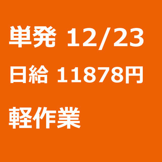 【急募】 12月23日/単発/日払い/入間郡:★当日現金手渡し7...