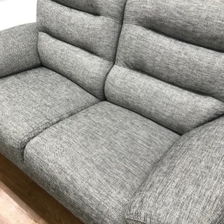 状態◎!ニトリのファブリックソファー!合わせやすいグレー