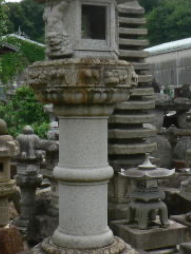 設置料込 灯籠 五重塔 灯篭 灯ろう 年代物