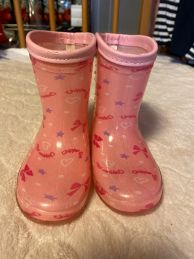 15cm 女の子長靴 リボン柄 記名なし そらまめこ 藤が丘のキッズ用品 子供用シューズ の中古あげます 譲ります ジモティーで不用品の処分