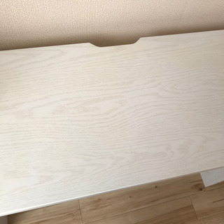 IKEA デスク　白　木目調　シンプル　机