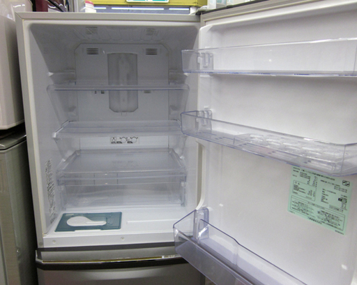 札幌 335L 2013年製 3ドア冷蔵庫 ミツビシ 三菱 MR-C34EX-AS 300Lクラス 自動製氷 真ん中野菜室 Amazon | 三菱電機 冷蔵庫 幅54cm 300L 右開き 3ドア 野菜室真ん中