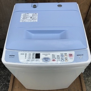 【配送無料】外置きなどに 7.0kg 洗濯機 SANYO ASW-TK70P