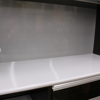 □キッチンボード　オープンボード　食器棚　レンジ台　【木村商事】　ブラウン