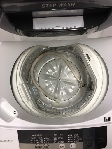 ☆中古 激安！！ HITACHI　全自動電気洗濯機　5kg　NW-5WR形　2016年製　￥15,000円！！