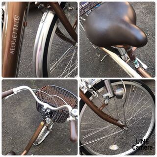 試乗のみ◆美品◆あさひ ASAHI製　ALOUETTE U 24インチ◆ゴールドブラウン 変速なし ダイナモライト シティサイクル