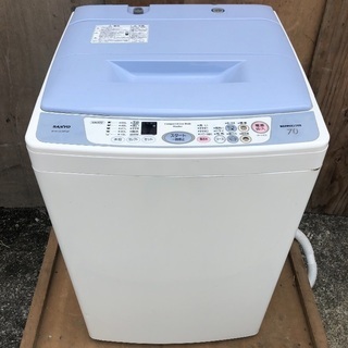 【配送無料】外置きなどに 7.0kg 洗濯機 SANYO ASW...