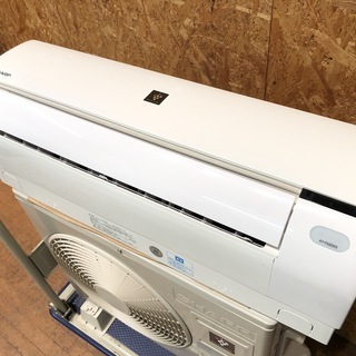 【管理KR101】 シャープ 2016年 2.2kw 6畳用 ルームエアコン AY-F22DKS 分解クリーニング済 ②
