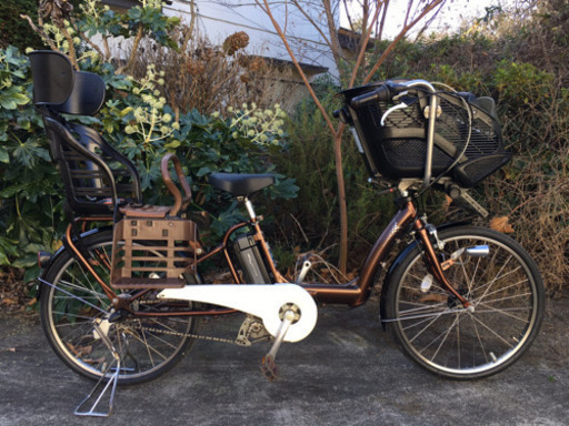 Ｇ４Ａ電動自転車Ｅ２４Ｎブリヂストンアンジェリーノ前も後ろも２２インチ長生き８アンペア