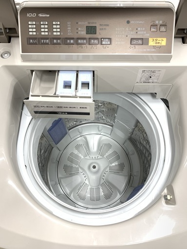 J177 【動作確認、クリーニング済】 Panasonic　パナソニック　洗濯機　10Kg　NA-FA100H3　2016年製　★付属品、動作保証あります
