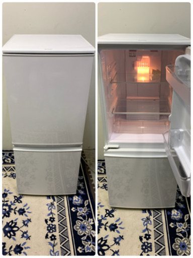 SHARP シャープ 冷凍冷蔵庫 SJ-D14A-W 137L 2015年製