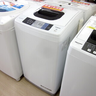 安心の1年保証付!2016年製 5.0kg HITACHI(日立)「NW-50A」全自動洗濯