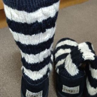 2900円→1000円　UGG　ストライプニット　