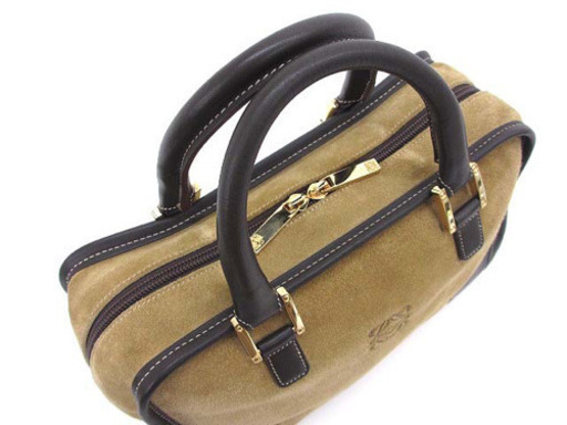 LOEWEアマソナ28＊スエード/美品ストラップ付き