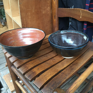 どんぶり　うどん鉢　　未使用新品　直径20cm 16cm2個