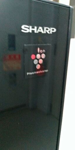 2018年製 シャープ 2ドア冷蔵庫 ピュアブラック SJ-GD14DB