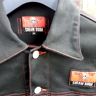 クリームソーダ CS 赤ステッチ ブルゾン Mサイズ CREAM SODA 3rd 50S' ロカビリー PD19BL-02 デニムジャケット 札幌市 白石区 東札幌