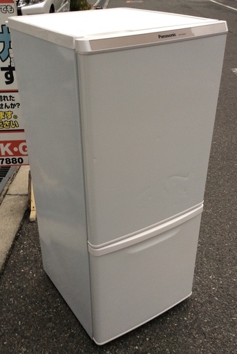 Panasonic 2ドア冷蔵庫 138L NR-B146W 【2014年製】 Panasonic 2ドア冷蔵庫 138L NR-B146W 【2014年製】