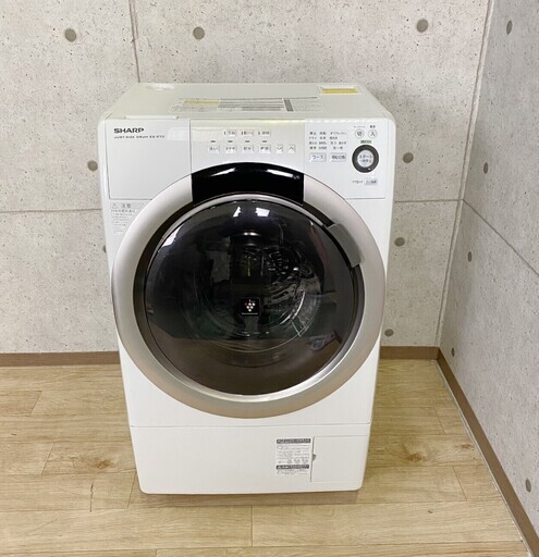 R*896 SHARP ドラム式洗濯機 全自動洗濯機 ES-S70-WL 7.0kg 15年製
