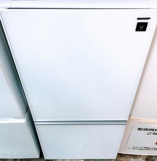 【送料無料・設置無料サービス有り】冷蔵庫 2017年製 SHARP SJ-GD14C-W 中古