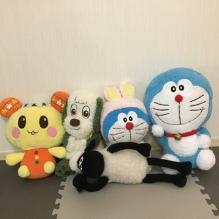 ドラえもん&わんわん&ウータン&羊のぬいぐるみ