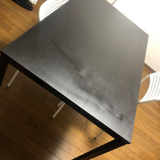 ダイニングテーブル　黒　IKEA
