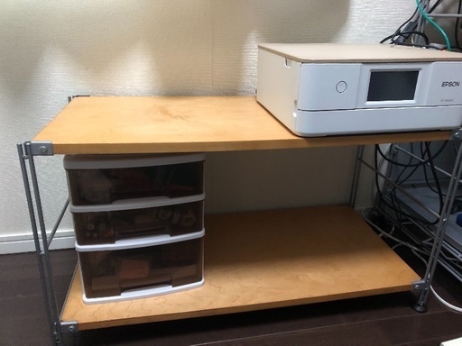 無印良品 ワーク棚 テレビ台 プリンター台 パソコンデスク Kei 横浜のテーブル パソコンデスク の中古あげます 譲ります ジモティーで不用品の処分