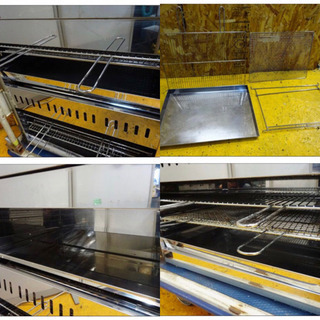 4399-05)業務用 アサヒサンレッド ガス赤外線グリラー ダブルタイプ 上