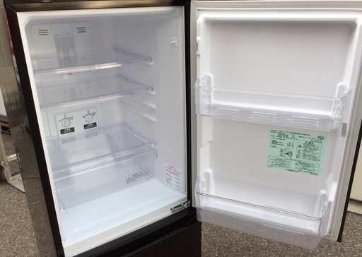 【RKGRE-203】特価！三菱/146L 2ドア冷凍冷蔵庫/MR-P15W-Ｂ/中古美品/2013年製/当社より近隣無料配達！