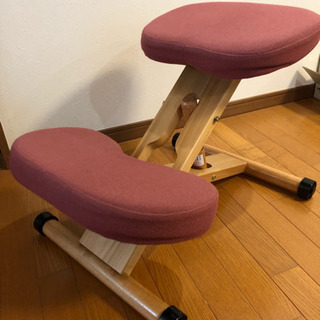 【美品】姿勢矯正椅子 バランスチェア ピンク