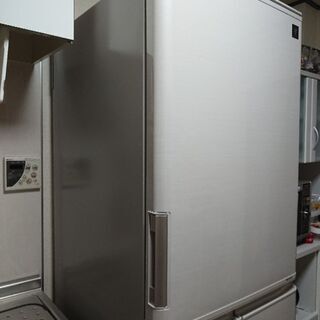 2017年製 プラズマグラスター 412L SHARP 冷蔵庫 SJ-PW41C-C 両開き 高 