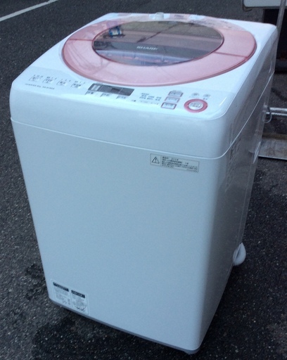 RKGSE-143】特価!シャープ/SHARP/8kg/全自動洗濯機/ES-GV80R-P/中古 RKGSE-143】特価!シャープ/SHARP/8kg/全自動洗濯機/ES-GV80R-P/中古