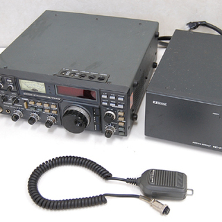 ジャンク ICOM/アイコム HFトランシーバー IC-750S 安定化電源 IC-PS10 ハンドマイク IC-HM12 3点セット 通電確認済み アマチュア無線  無線機 ☆ PayPay(ペイペイ)決済可能 ☆ 札幌市 清田区 平岡