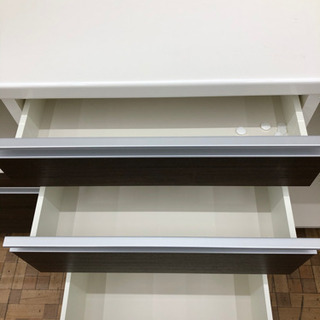 パモウナ☆2019年購入】食器棚 レンジボード キッチン収納 LF-1400F