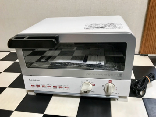 【リサイクルサービス八光　田上店　安心の3か月保証】コイズミ　オーブントースター KOS-1203/W