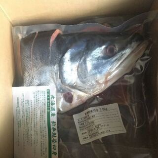 北海道産　新巻鮭姿切り身2匹分（1匹2キロ）