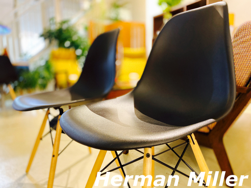 HermanMiller ハーマンミラー サイドシェルチェア ブラック チェア 北欧家具 中古品① 13167円