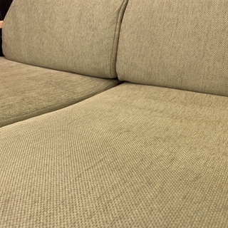 ニトリ ソファー 2P 2人掛け グリーン系 中古品