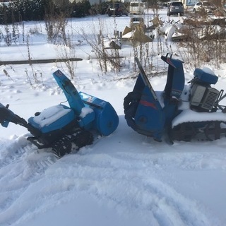 除雪機 ヤマハ ２台 リッキー ＭＦ２６０  ジャンク 部品取り 除雪機 ヤマハ 2台 リッキー MF260 ジャンク 部品取り