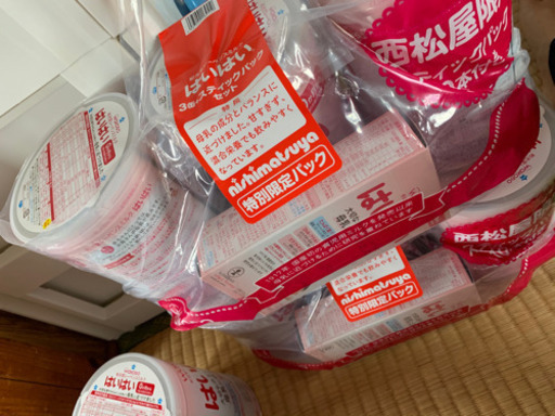 ハイハイ大缶3個+スティック10本×2 取引中