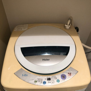 (再投稿)2008年式 ハイアール 洗濯機