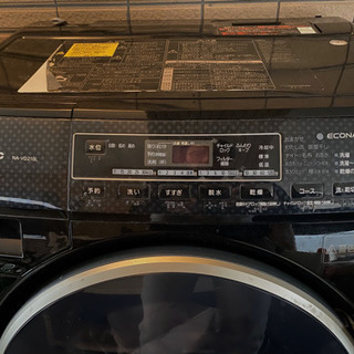 生活家電 パナソニック ドラム式洗濯乾燥機 ブラック NA-VD210D