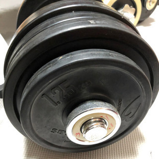 ラバーダンベル約100kg、フラットベンチ、wバー（値下げ交渉可能）