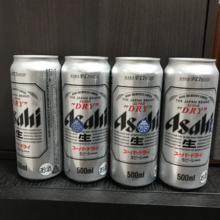アサヒスーパードライ　ビール　500mlx4本