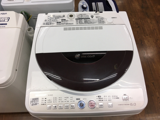 シャープ 6kg洗濯機 ES-GE60K 2010年製