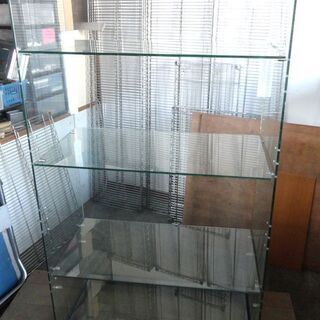 コの字型 ガラス展示棚 4段　幅約86.5　高さ約156.5cm...